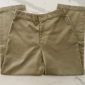 Dickies High Waisted Ankle Pant Beige Size 6